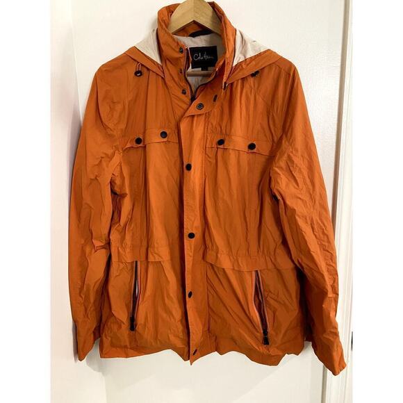 Cole Haan Orange Hooded Jacket - Sz. Medium ✨HOST PICK✨